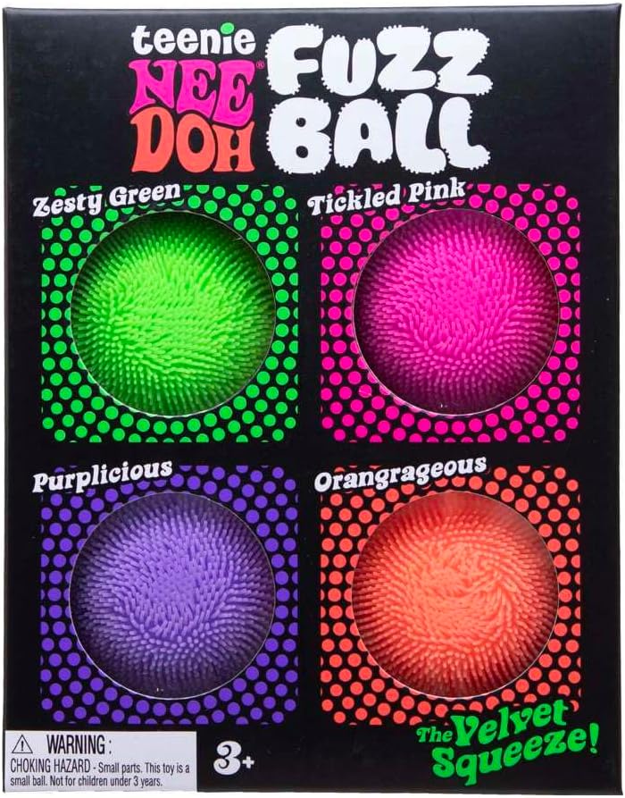 Teenie NeeDoh Fuzzball 4-Pack